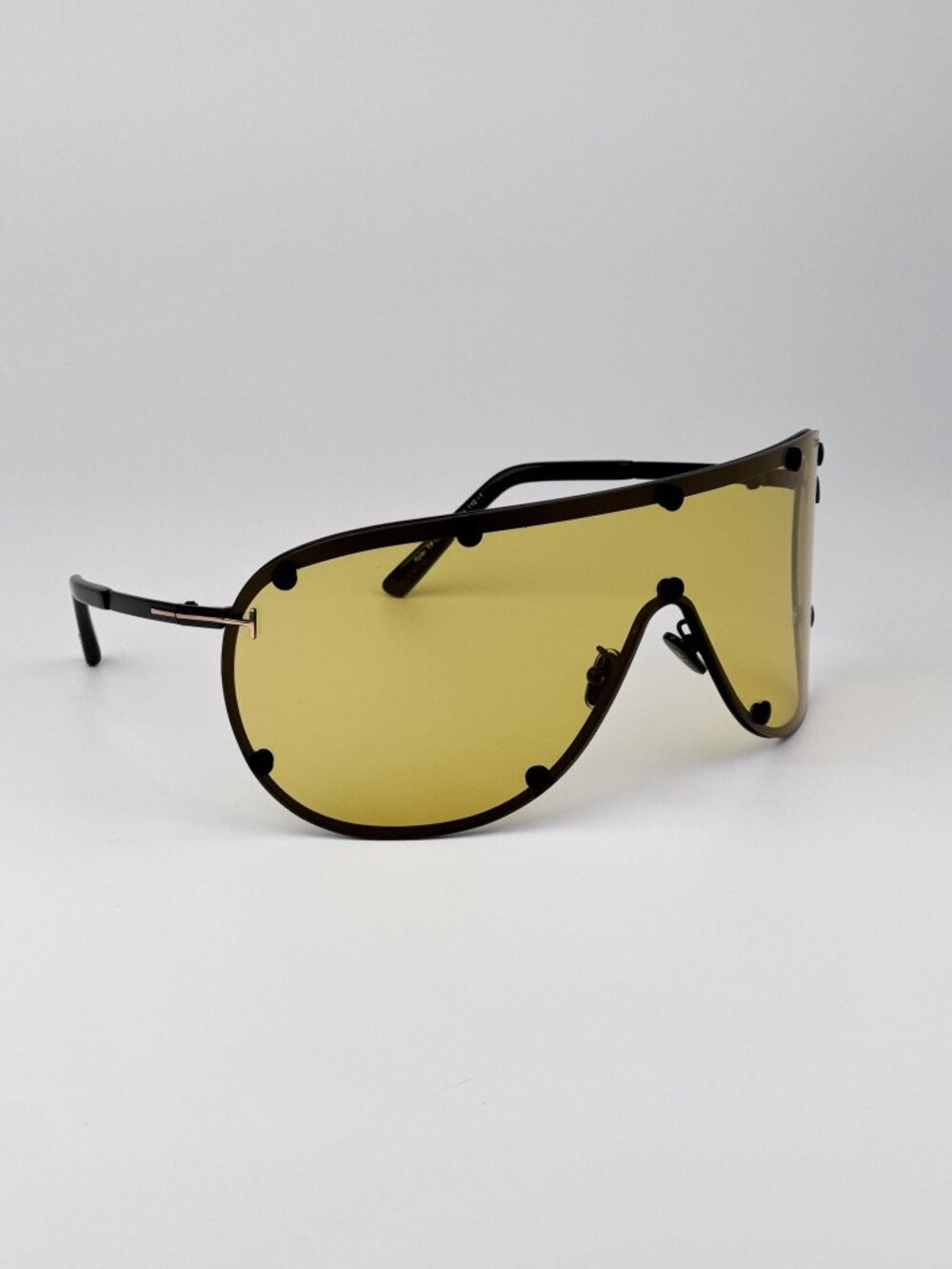 TOM FORD FT1043/S 02E MATTE BLACK SHIELD SUNGLASSES - Picture 6 of 11